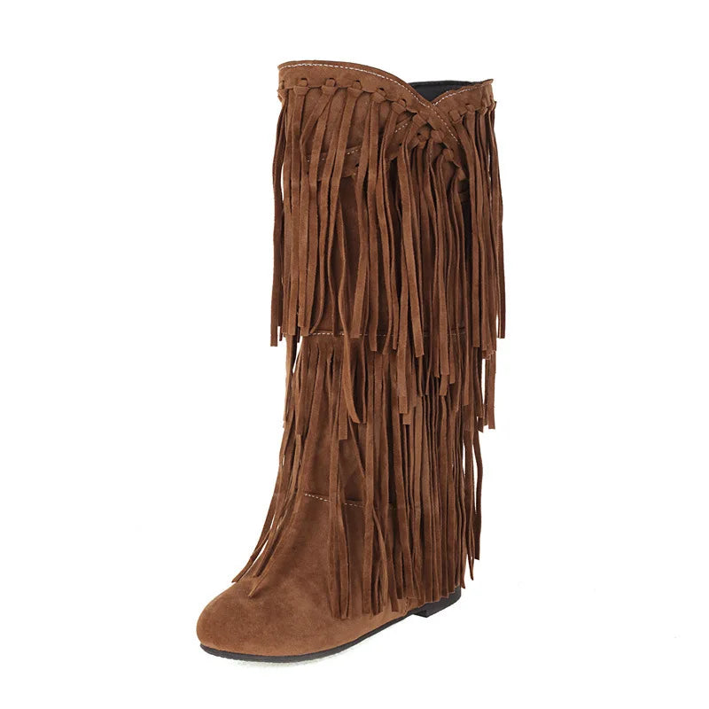 Autumn and winter women's high top boots